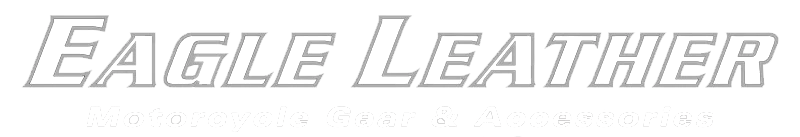 Eagle leather logo - white