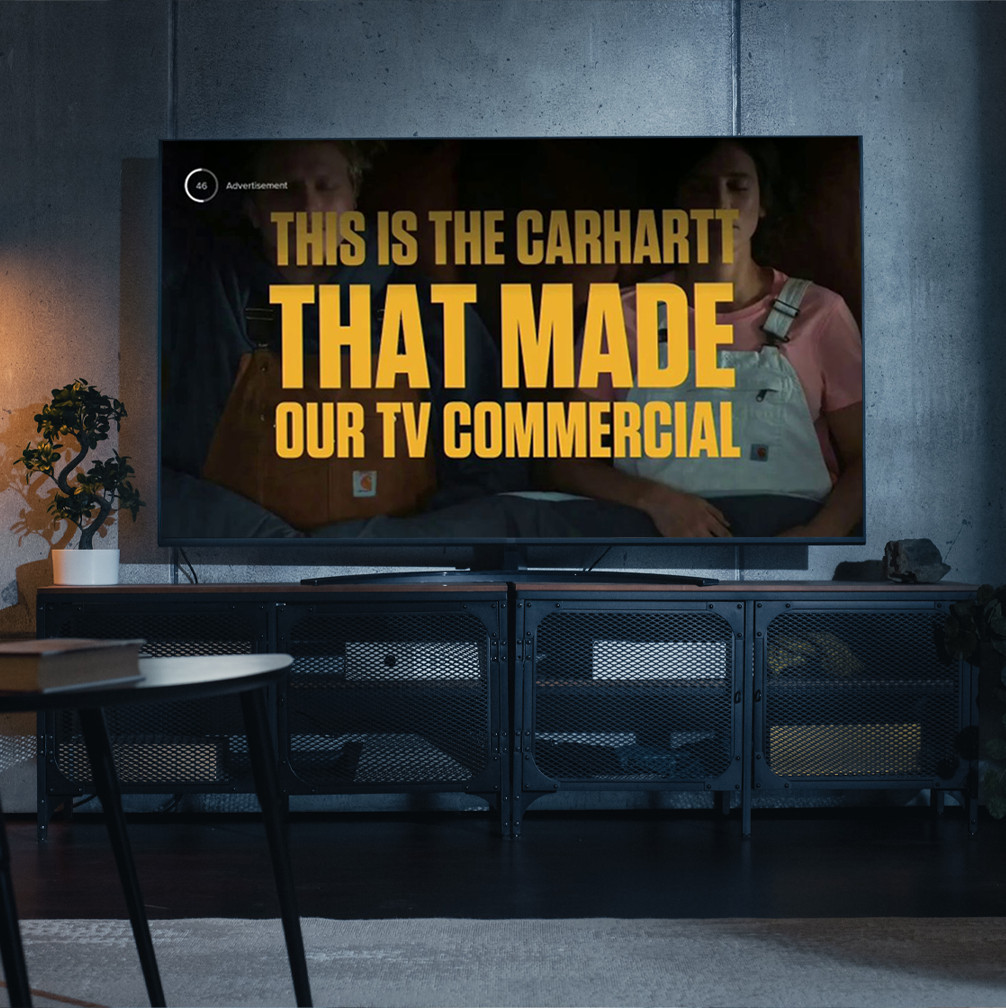connected tv carhartt commercial