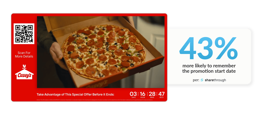 countdown ad overlay