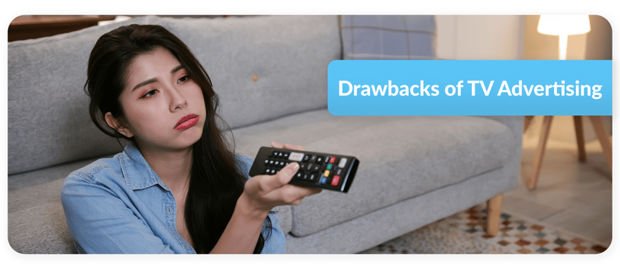 drawbacks of tv advertising