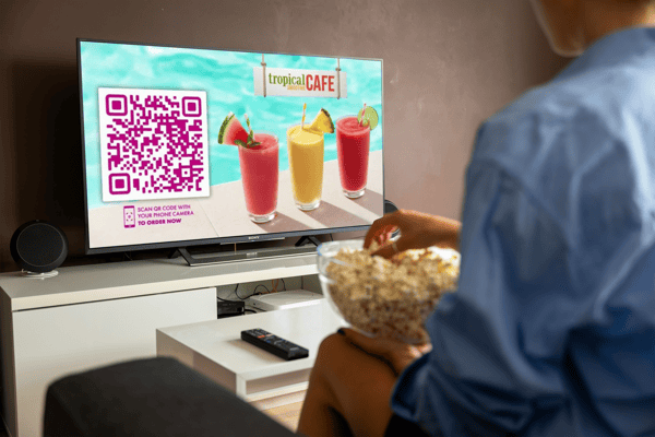 qr code commercial on tv