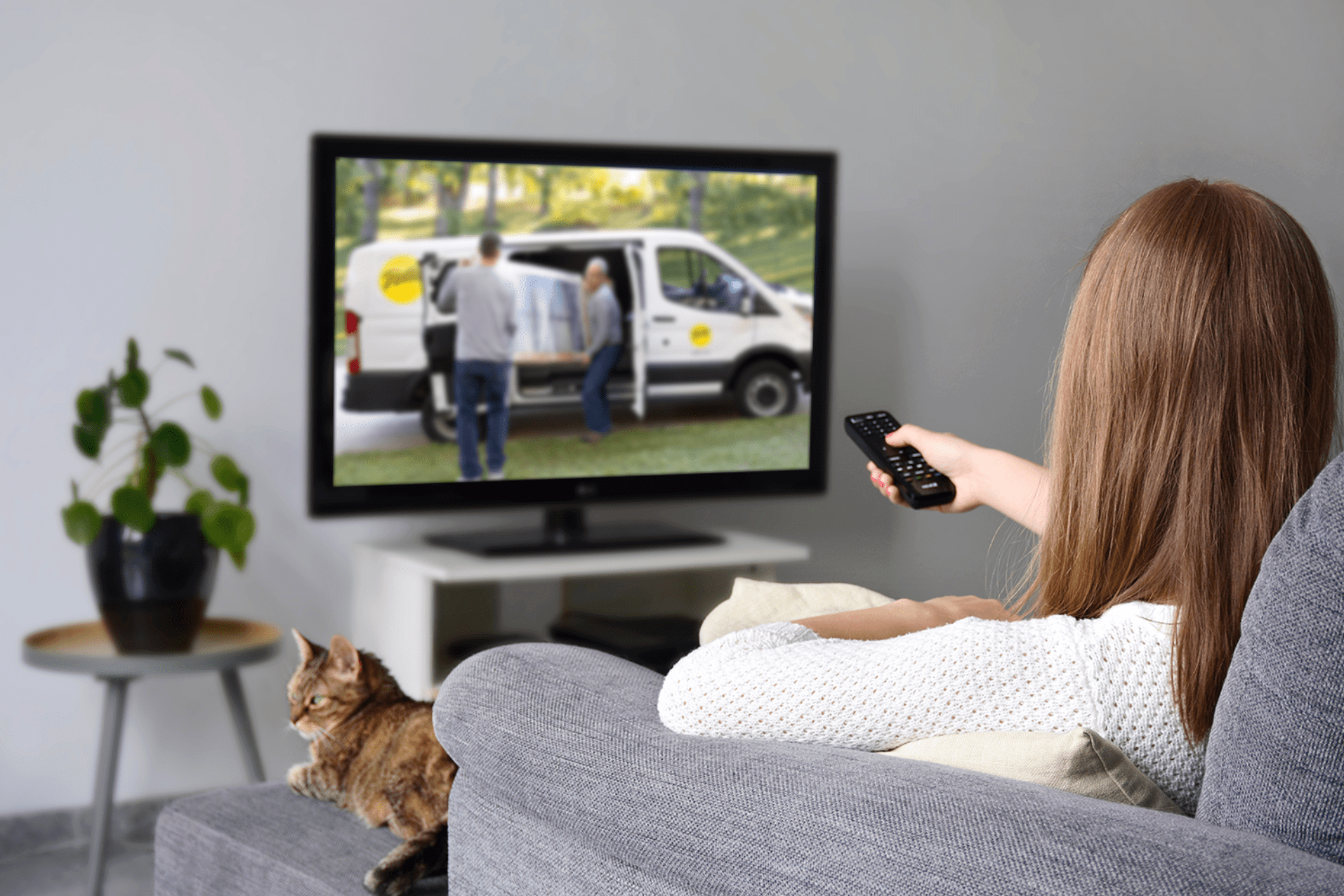 woman watching franchise commercial on ctv-min
