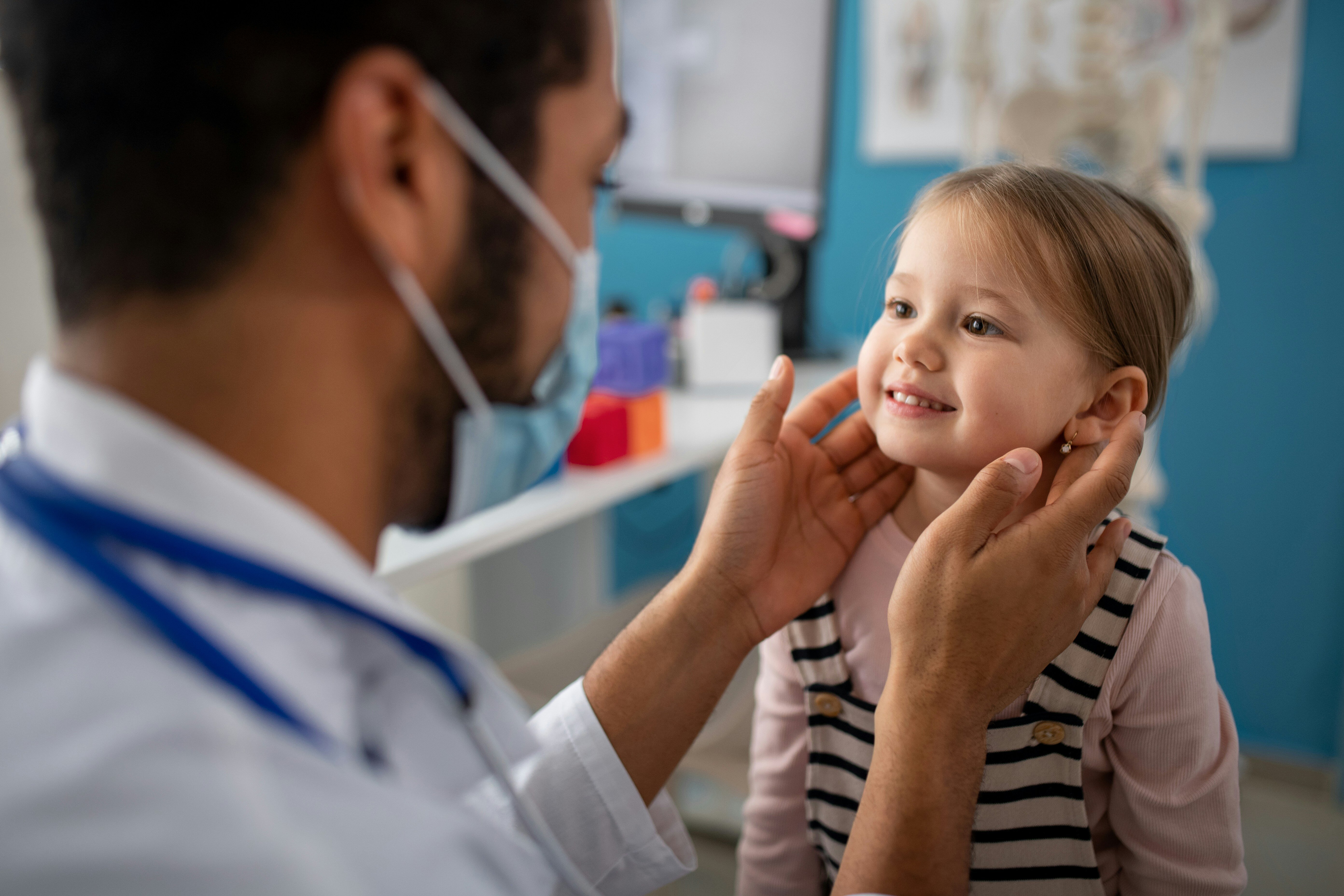 young girl at doctor's office